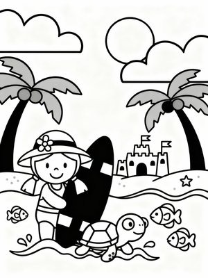 preschool simple black & white