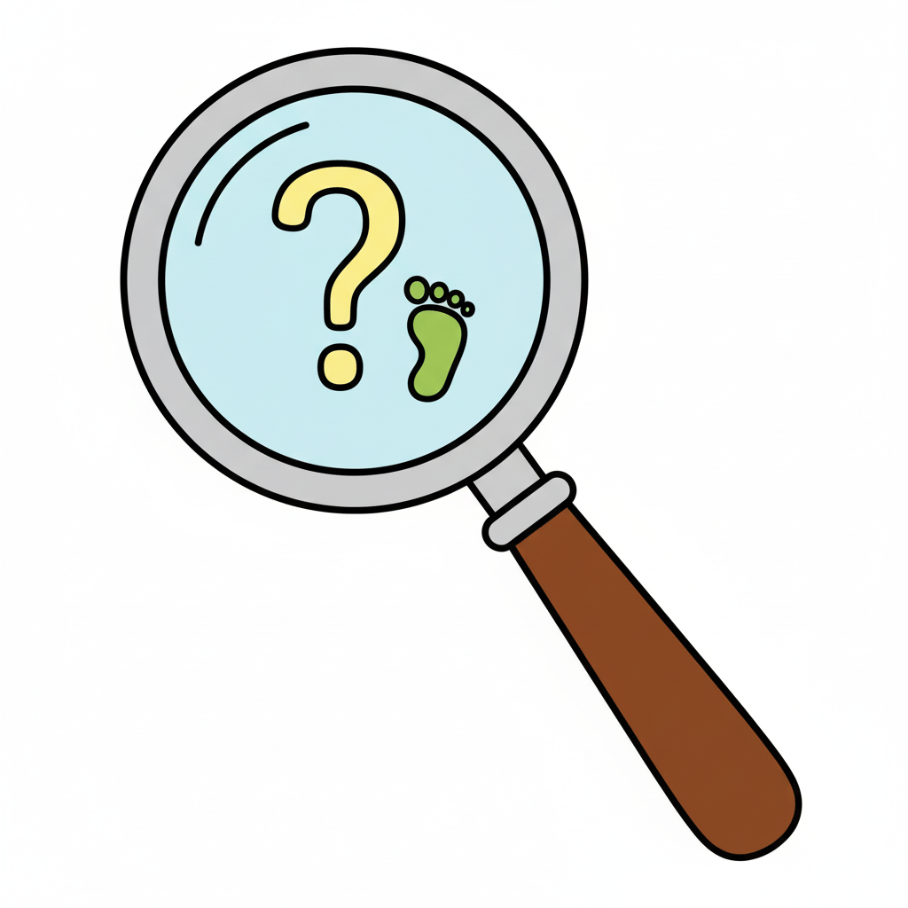 Magnifying Glass Detective Tool - Full Colored Illustration