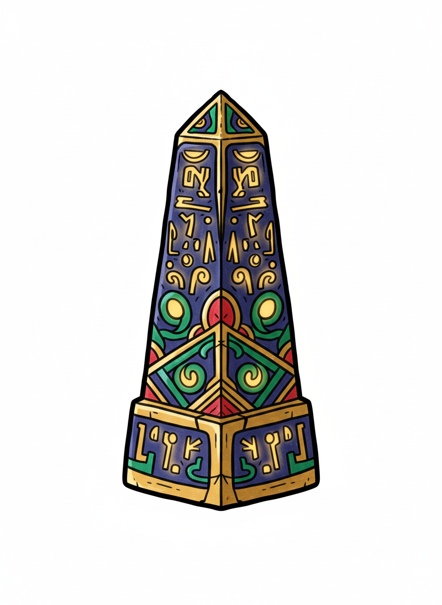 Mysterious Ancient Artifact - Full Colored Illustration