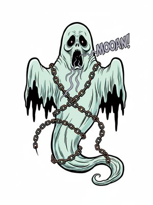 Spook the Scary Ghost in Comic Book
