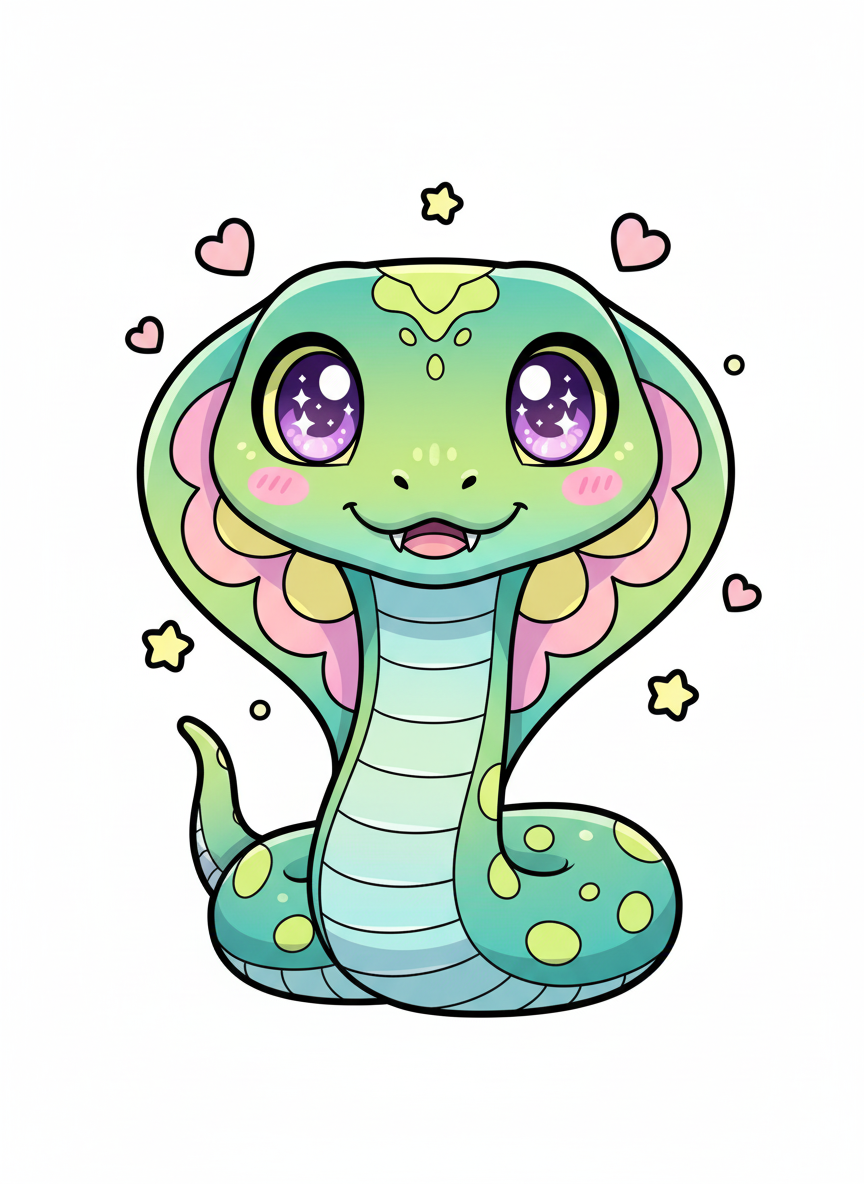 Viper the Cobra - Full Colored Illustration