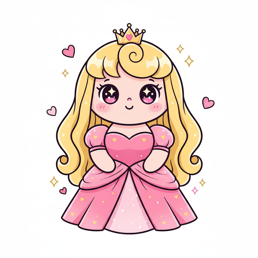 Princess Aurora the Royal - Full Colored Illustration