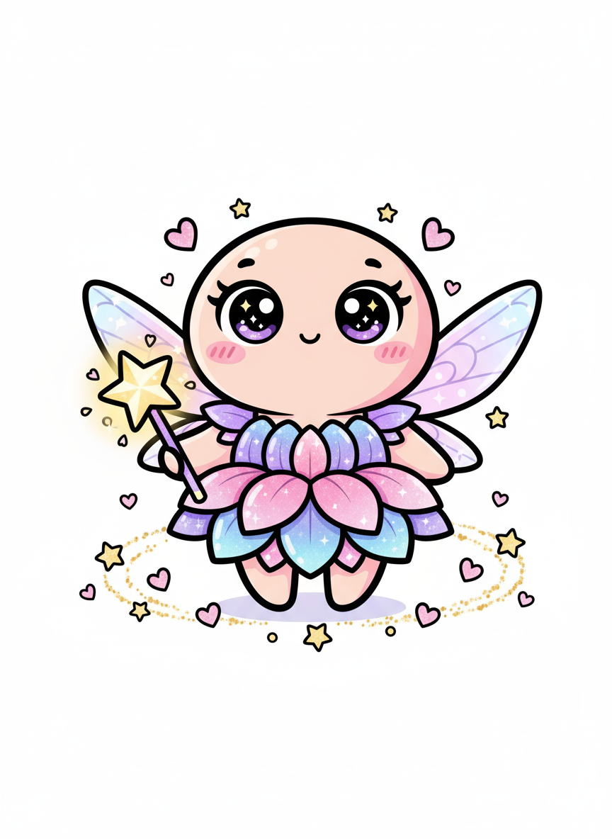 Sparkle the Fairy - Full Colored Illustration
