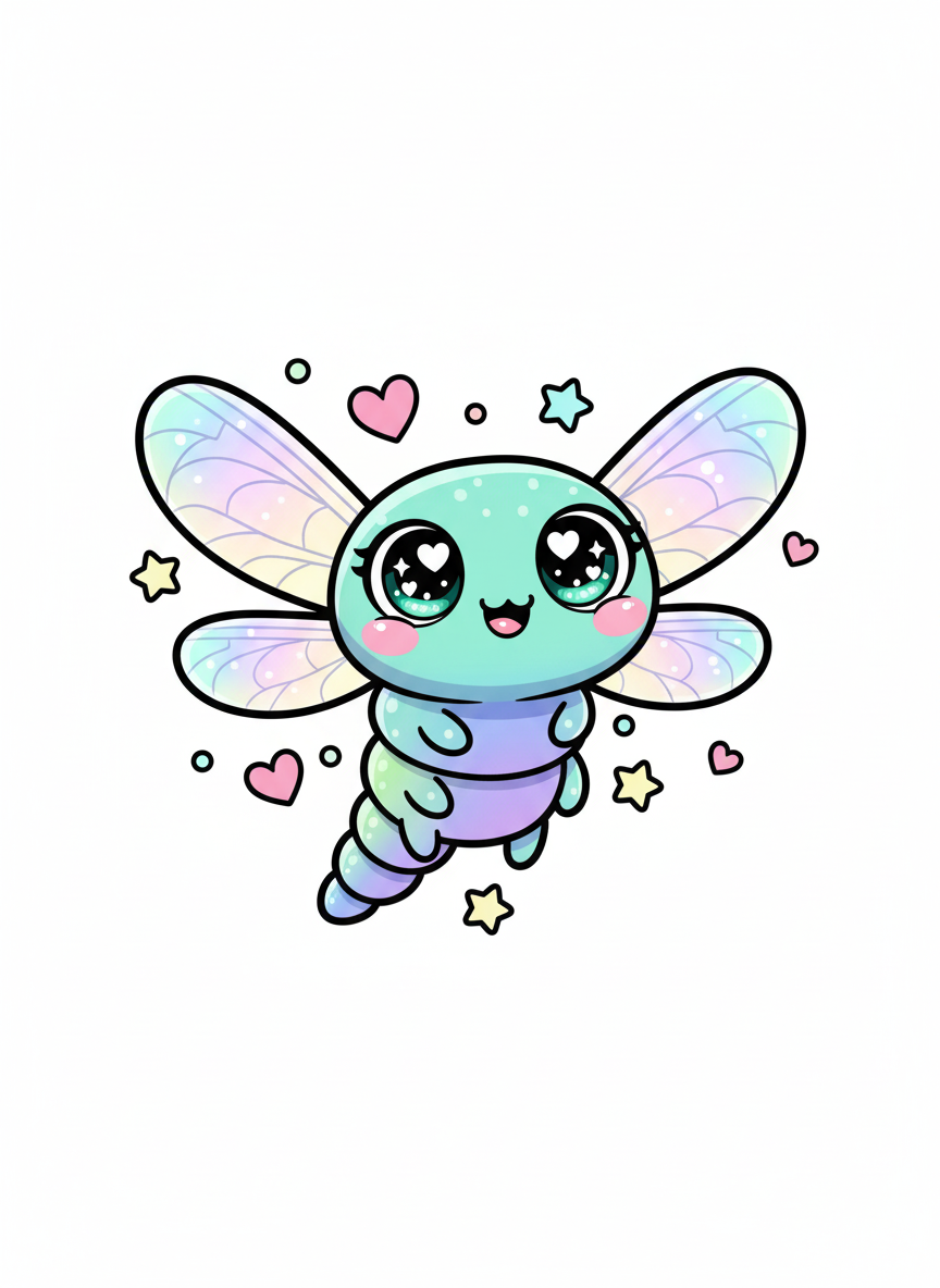 Dragonfly the Hunter - Full Colored Illustration