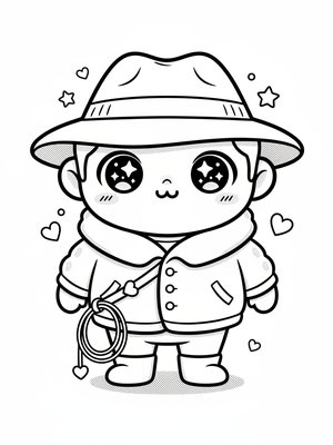 Silas Drake the Archaeologist in Kawaii Cute
