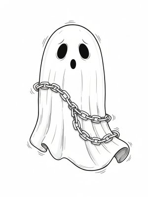 Spook the Scary Ghost in Vintage Storybook