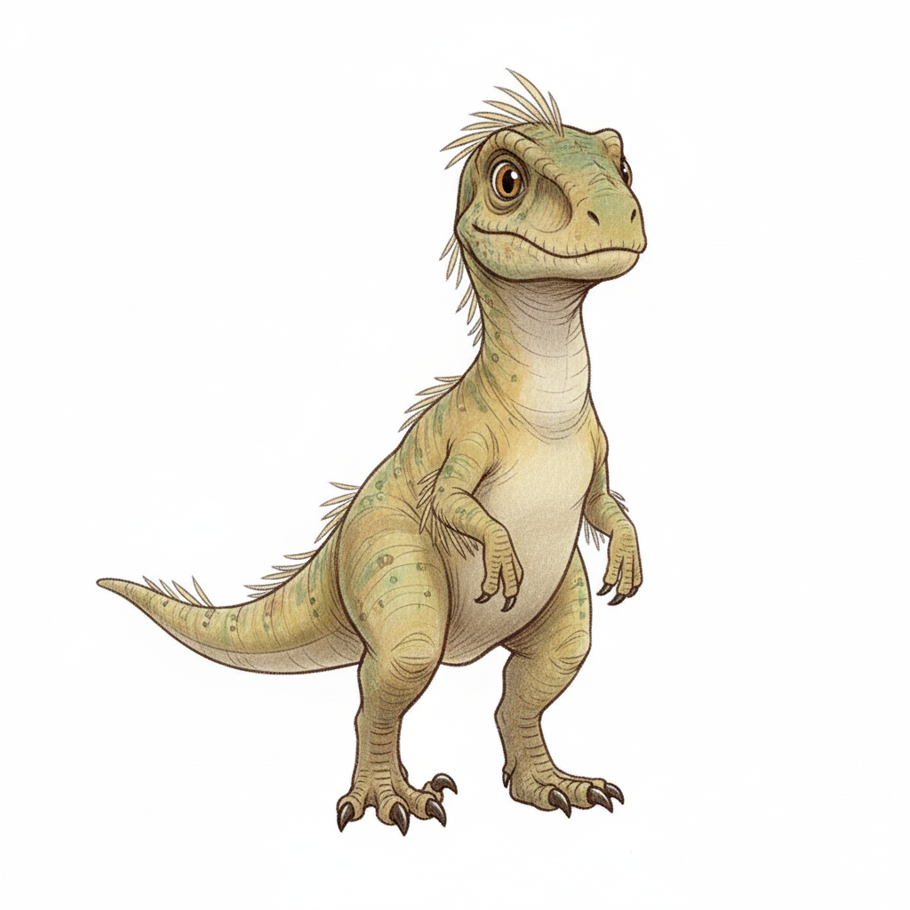 Striker the Pack Raptor - Full Colored Illustration