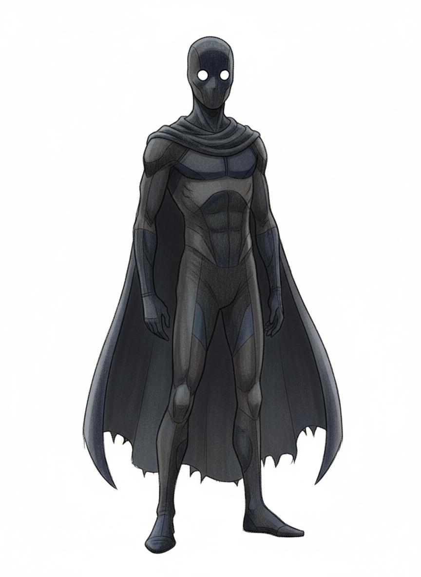 Shadow Strike the Stealth Hero - Full Colored Illustration