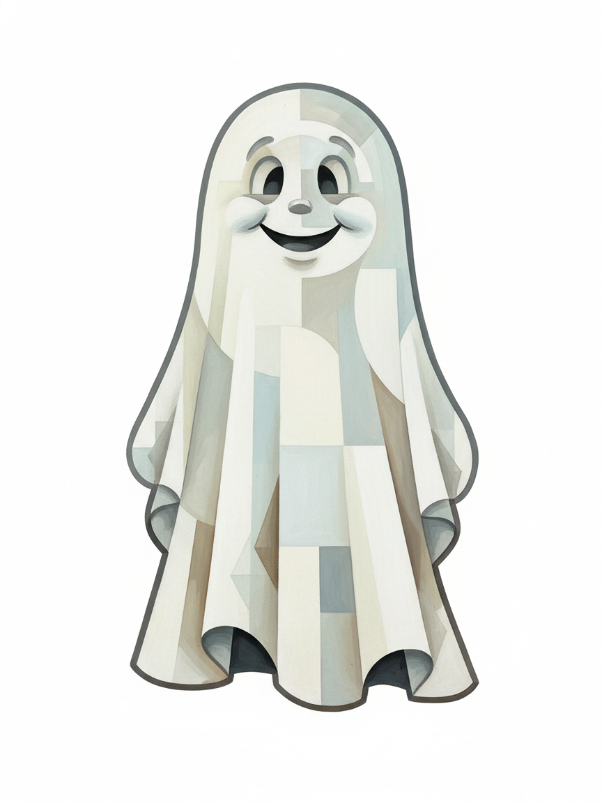 Casper the Friendly Ghost - Full Colored Illustration