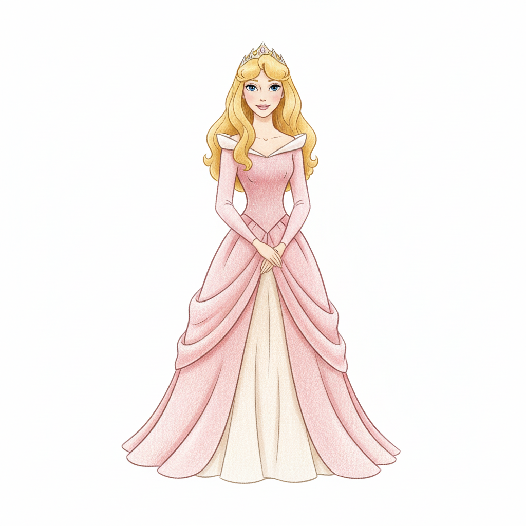 Princess Aurora the Royal - Full Colored Illustration
