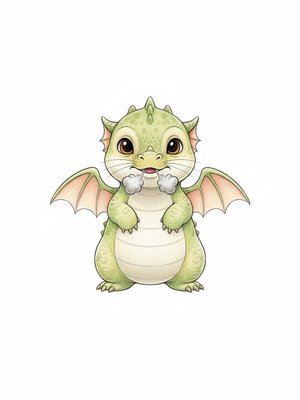 Baby Spark the Dragon Hatchling