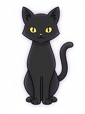 Shadow the Mysterious Black Cat