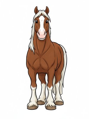 Thunder the Strong Work Horse