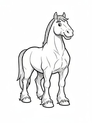 Thunder the Strong Work Horse