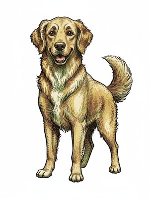 Max the Loyal Golden Retriever