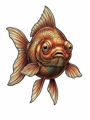 Bubbles the Fancy Goldfish