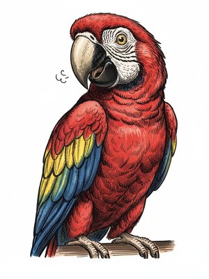 Captain the Chatty Parrot