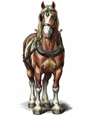 Thunder the Strong Work Horse