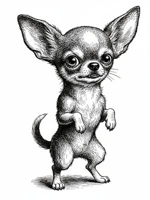 Tiny the Brave Chihuahua