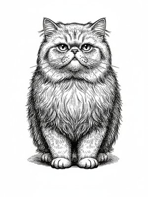 Grumpy the Aloof Persian
