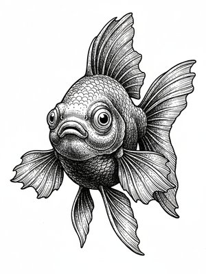 Bubbles the Fancy Goldfish