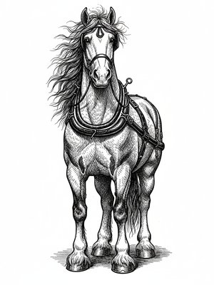 Thunder the Strong Work Horse