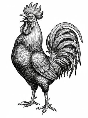 Rooster Red the Proud Cockerel