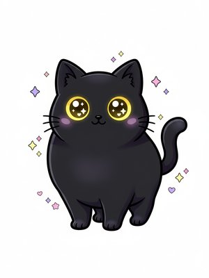 Shadow the Mysterious Black Cat