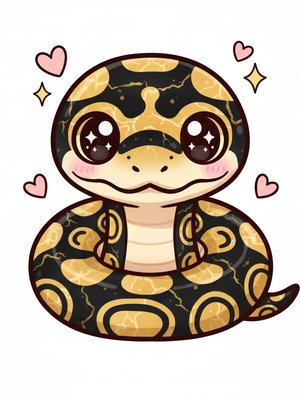 Marble the Ball Python