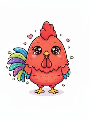 Rooster Red the Proud Cockerel