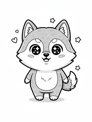 Luna the Curious Husky