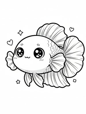 Azul the Colorful Betta Fish