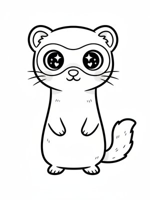 Stripes the Playful Ferret