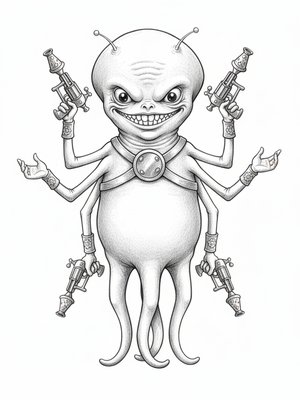 Invader the Villain Alien