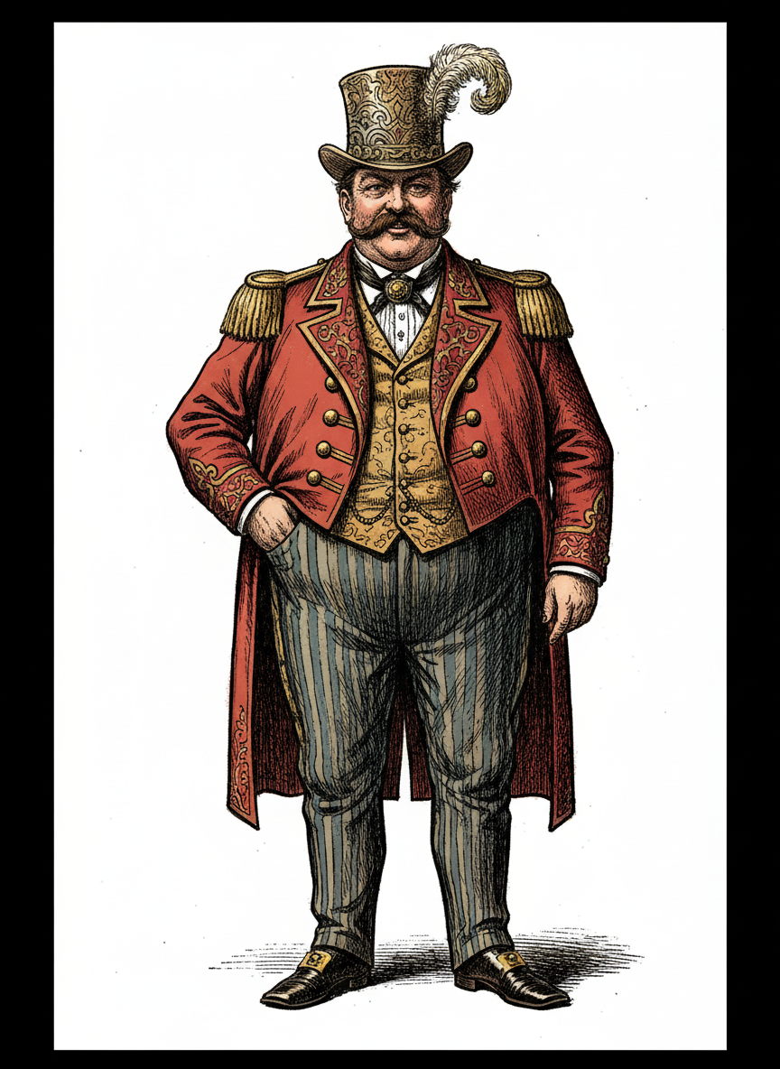 Magnus the Ringmaster - Full Colored Illustration