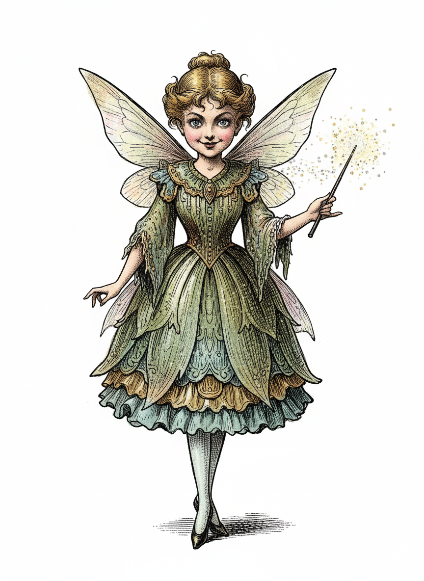 Sparkle the Fairy - Full Colored Illustration