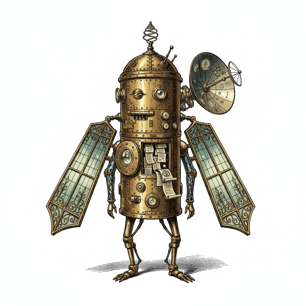 Rocket the Space Probe - Full Colored Illustration